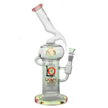 Cross-Crystal Ball Recycler Glas Rauchen Wasserpfeife (ES-GB-471)